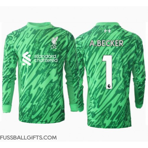 Liverpool Alisson Becker #1 Torwart Fußballbekleidung Auswärtstrikot 2024-25 Langarm